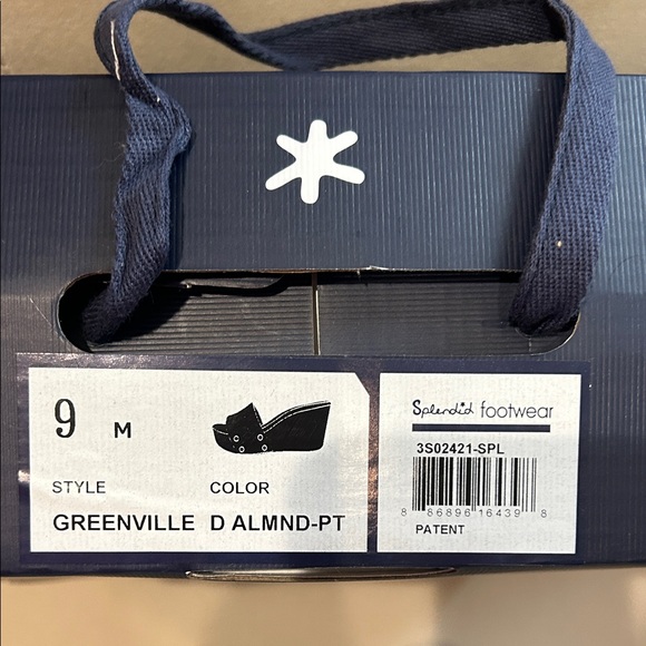 Splendid Black patentWedge Sandals - Picture 7 of 8